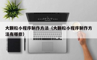 包头大颗粒小程序制作方法（大颗粒小程序制作方法有哪些）